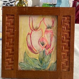 Patti Mcully print signed by artist great accent to table or shelf.